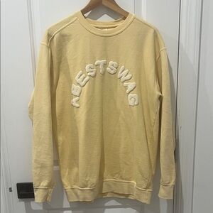 Comfort Colors Butter Yellow Women’s A Best Swag Sweatshirt, Size Medium